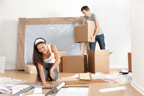 Commercial packing and unpacking support for a Kentish Town office move