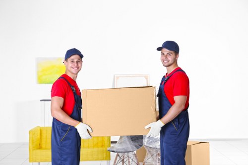 Organised packing boxes ready for a local move or storage