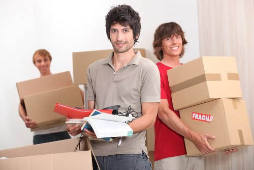 Careful handling of household items during a local move