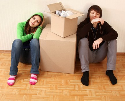 Moving van prepared for a residential relocation in Kentish Town