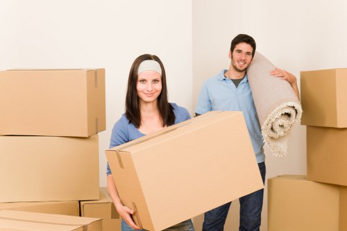 Moving boxes and home items with a local van service