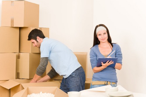Careful furniture handling during a flat move in Kentish Town